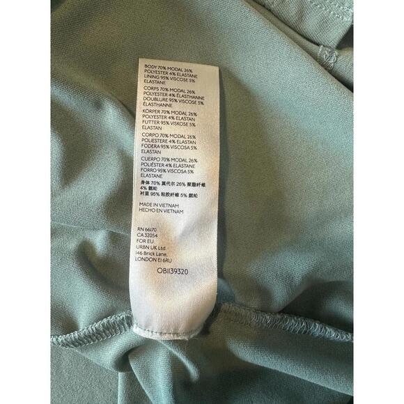 Anthropologie Junie Midi Skirt Front Twist Sage Green Women’s size Small - Picture 7 of 12